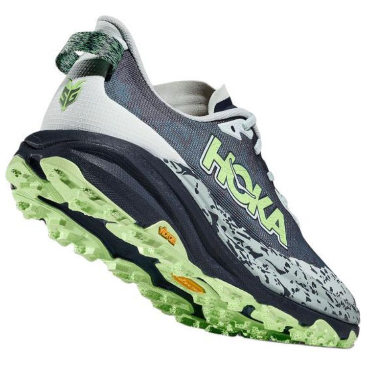 New HOKA ONE ONE SPEEDGOAT 6 Anti Slip Wear Resistant Low Top Running Shoes Men's Blue Gray 1147830-DRPL