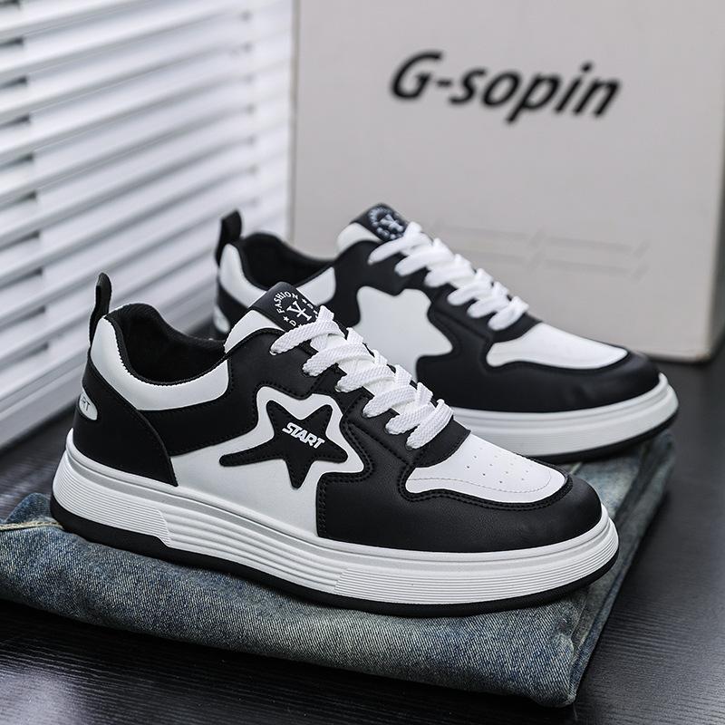 Guochao board shoes men's spring new soft-soled versatile high-end trendy shoes young and young sports casual light shoes