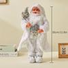 Santa Claus Ornament - Classic Variety of Designs, Holding a Gift or Welcome Sign) - Heavy Duty Base Indoor and Outdoor Home Gar