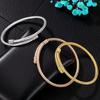 Stainless Steel Women's Fashionable Colorfast Round Wire Rope Bracelet