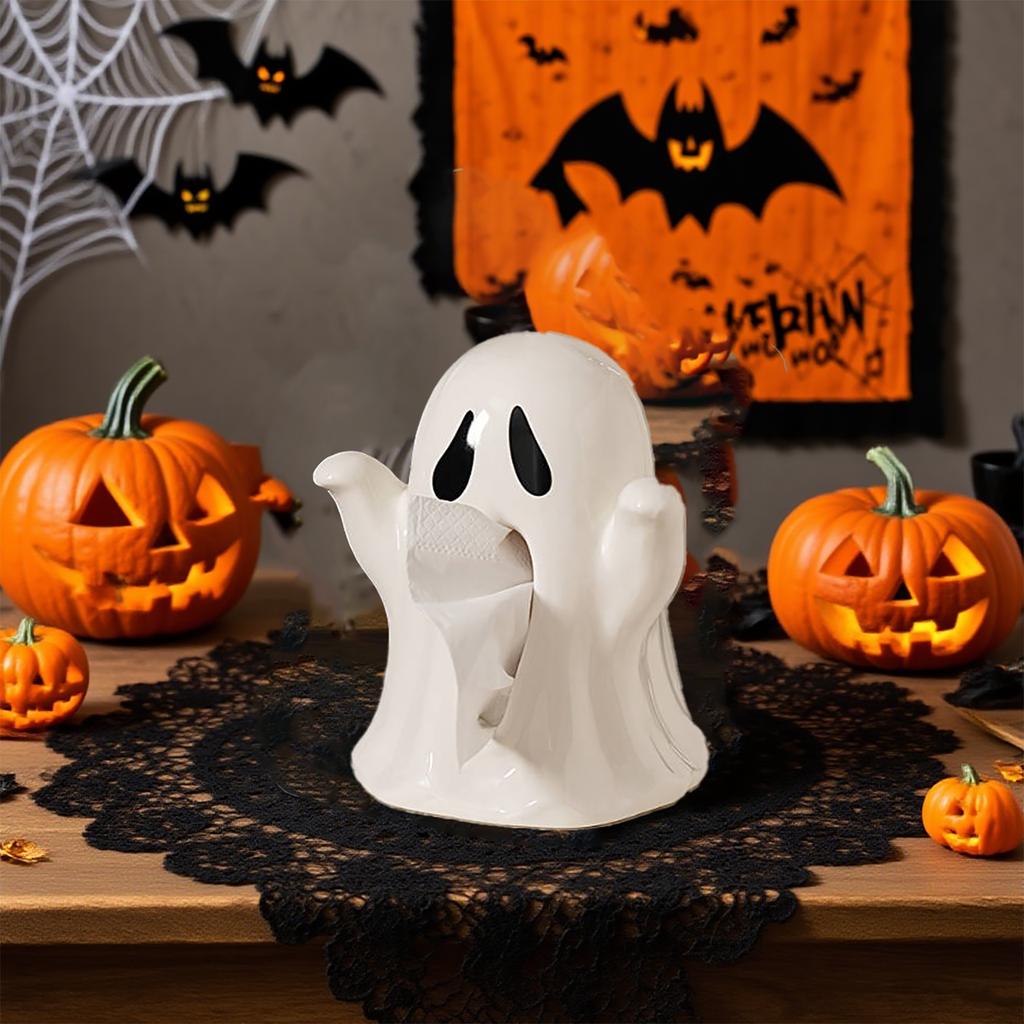 Creative Tissue Box Cover for Halloween Decor, Tabletop Decorative Tissue Holder for Living Room