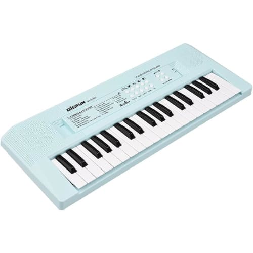 

MsiDtsoy Mini Keyboard Electronic Piano 37 Keys Electronic Keyboard Piano Kids Piano Blue