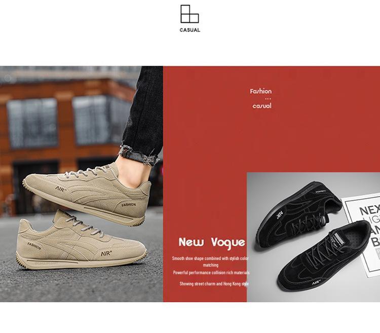 2024 Forrest Gump Retro Korean Style Men's Running & Skate Shoes - Spring Trendy Casual Waffle Design.