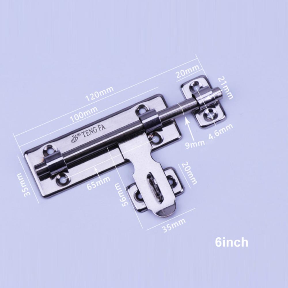 Stainless Steel Window Deadbolt Rust-Resistant Padlock Latch Thickened Cupboard Latch Drawer