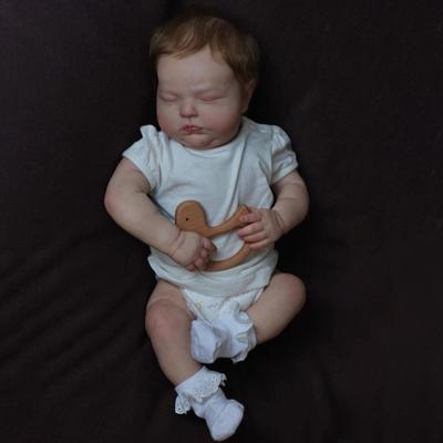 NPK 19in Reborn Baby Doll Tessa Newborn Doll Stuffed Body Realistic Baby Real Touch