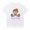 Funny Gym Barbell Girl He Asked Me To Clean So I Did Three Sets TShirt Otaku Shortsleev Top Unisex Women Lovely Graphic Tees