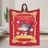 Kuromi Halloween Plaid Blankets Fleece Summer  Portable Super Warm Throw Blanket for Home Bedroom Rug Piece