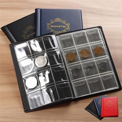 120 münzen Halter 4 Farben Sammeln Sammlung Lagerung Geld Penny Album Buch Taschen Mode