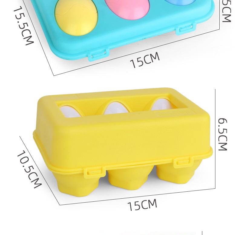 Early Education Children's Stackable Shape and Color Matching Eggs