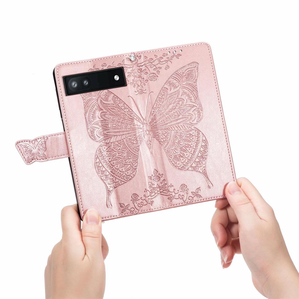 Google Pixel 10 Leather Flip Case with Embossed Card Slot & Magnetic Closure, Fits Google 8 Pro