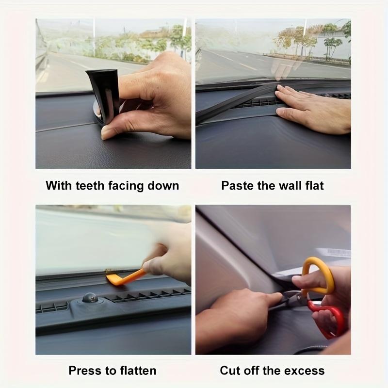 63inch Soundproofing Sealing Strip | Car Central Control Dashboard Noise Reduction Dust-Proof Strip for Front Windshield Gap