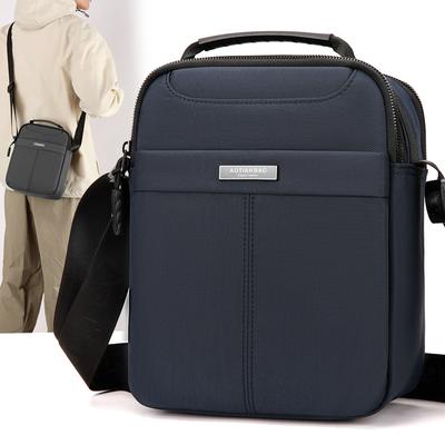Borsa a Mano da Uomo per Esterno a Spalla a Tracolla in Tessuto Oxford