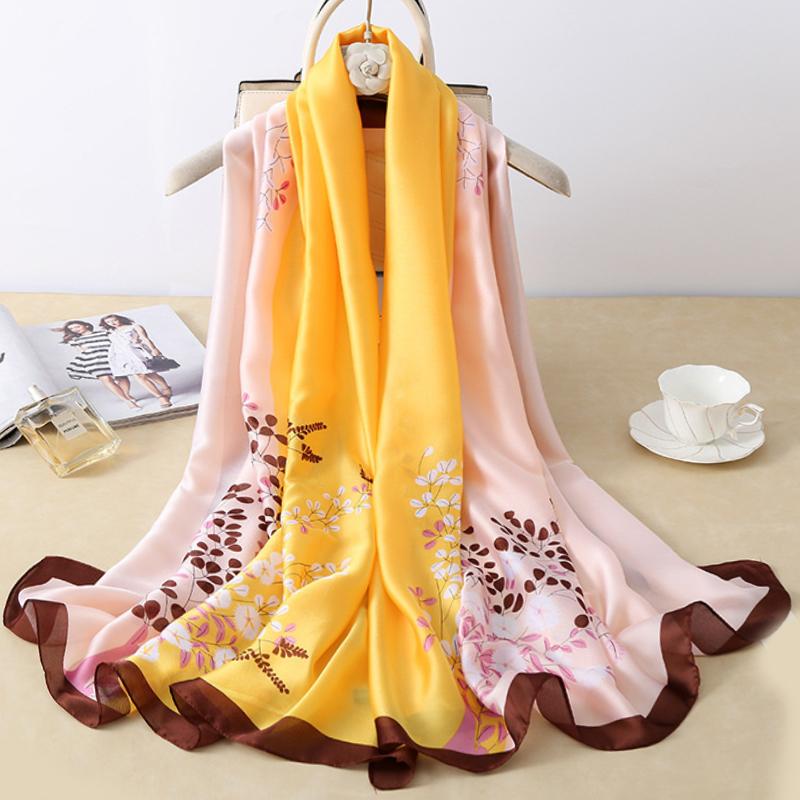 180*90cm muffler new Luxury Brand Scarf Women Shawls Wraps Spring Hijab Bufanda Foulard Female Bandana Beach Stoles Silk