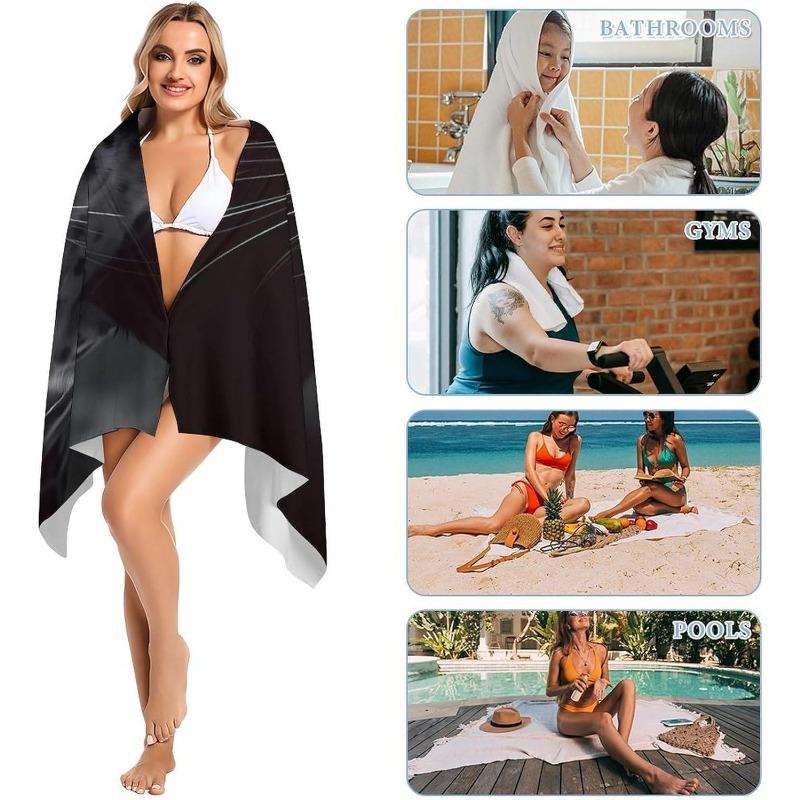 Black Panther Beach Towel: Your Ultimate Beach Companion for Style and Comfort Suitable for towels, bath towels, beach towels