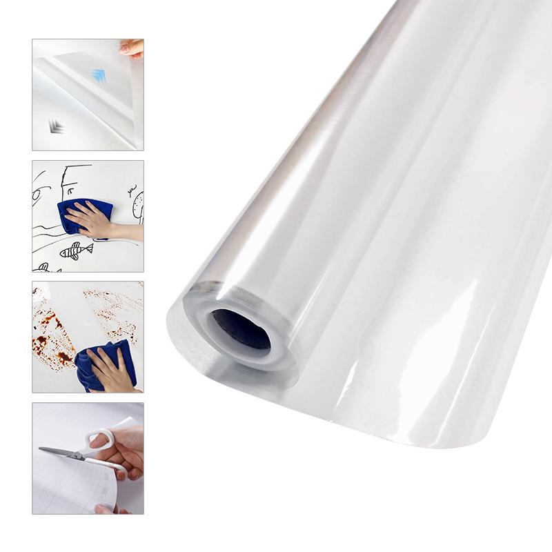 Transparent Electrostatic Wall Protection Film Scratch Stain Resistant, Damage-Free Adhesive for Home Walls Rental Spaces