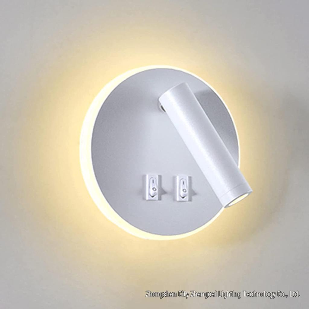 Modern Nordic LED Rotatable Wall Light for Bedroom, Living Room & Hotel