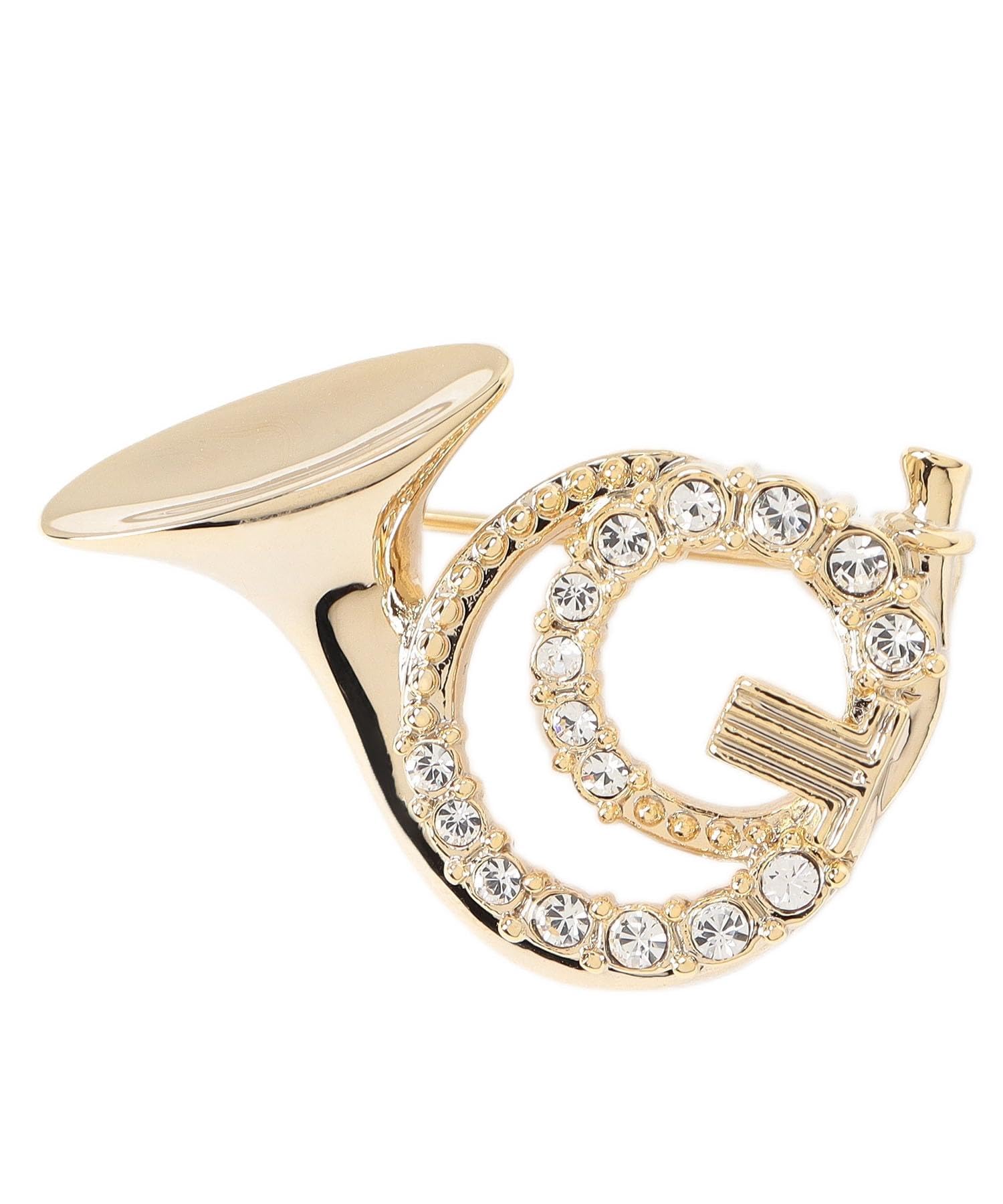 

on Sesampa Horn Motif Brooch LAMV0971 DT [Lanvin Bleu] золотой