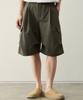 ROTEMBER Cargo Bermuda Wide Cotton Pants [Khaki]
