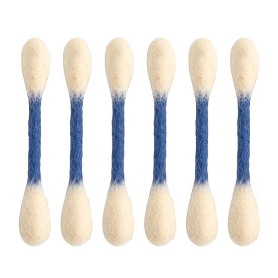 6Pcs Cotton Swabs Cat Toys with Catnip Giant Kitten Chew Sticks Indoor Cats Dental Care Teething Toy Big Felt Swab Interactive Boredom Toy