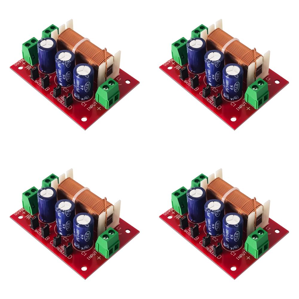 YLY-2088 2 Way Speaker Frequency Divider 400W Audio Crossover Filter Module Audio Speaker Full Range Treble Bass Divider 1-10PCS
