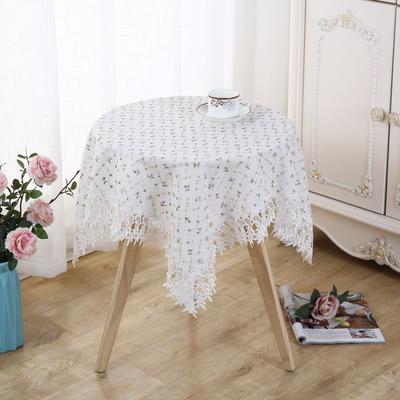 Baumwolle Leinen Tischdecke bestickt Pastoral Stil Tischdecke Spitze dekorative Abdeckung Tuch Couchtisch Tischdecke Tischdecke