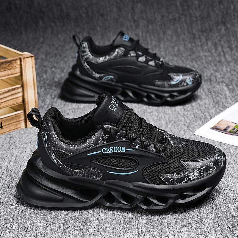 

Large size men s shoes new outdoor running sports shoes youth wear-resistant casual dad shoes 46 чёрный