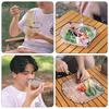 Ultralight Portable Foldable Camping Tableware Outdoor Folding Bowl Plate Cup Filter Travel Chopping Food-Grade Tableware