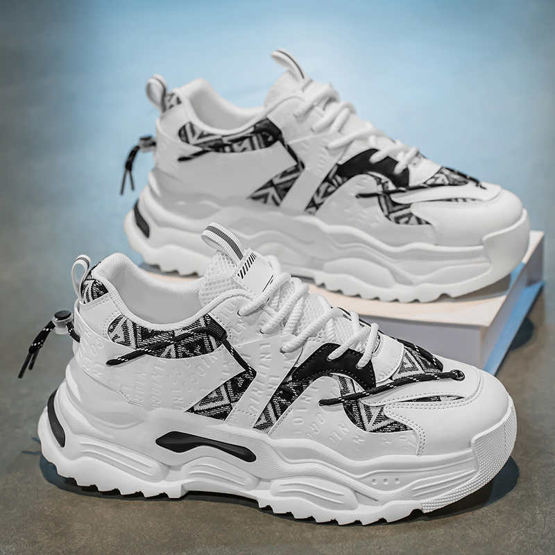 With Ties Thin Heel Trend Casual Men's Shoes Summer Sneakers Men's Sports Running Shoes Model From China Tines Caregiver