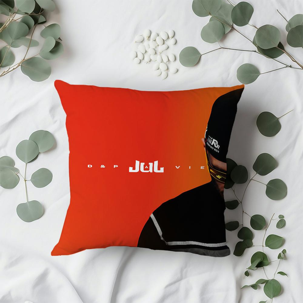 D-DP Cushion Cover For A Sofa Car Office Cafe Rapper J-Jul Soft And Comfortable Double-Sided Printing Vie Pillow Cover