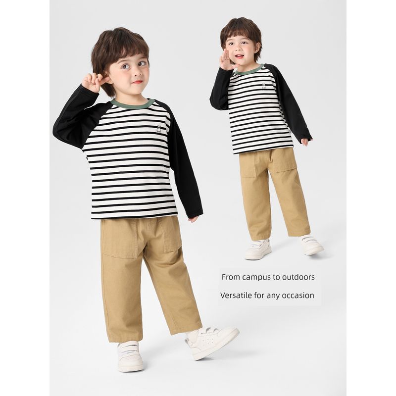 Boys' Casual Pants with Large Pockets, 2026 New Style Children's Clothing for Spring and Autumn, Toddler Boys' Trendy Spring and Autumn Wear