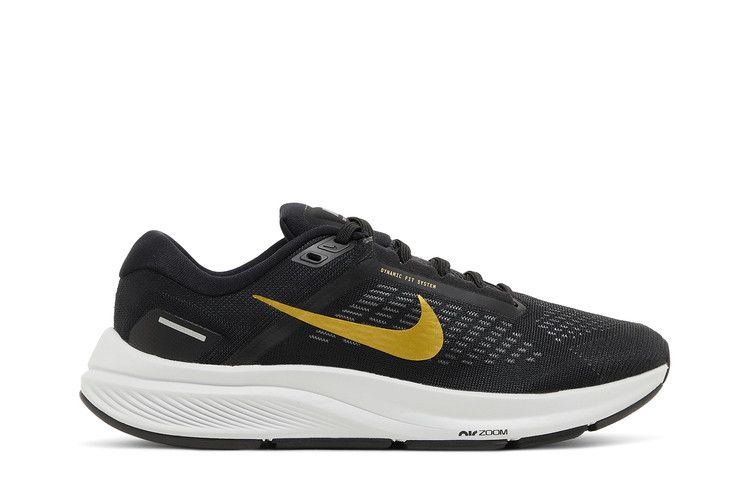 Nike Air Zoom Structure 24 Black Metallic Gold Coin (Women's)