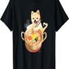 Cute Shiba Dog Ramen Noodles T-Shirt