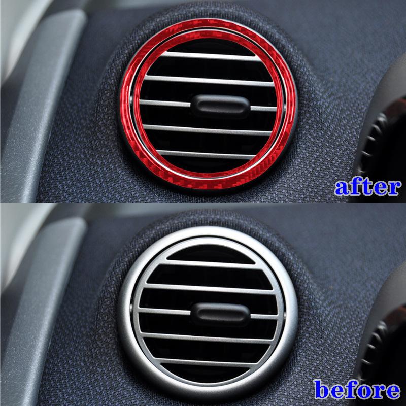 Suitable for 11-15 Mercedes-Benz Smart Fortwo Car Interior Modification Carbon Fiber Side Vent Decoration