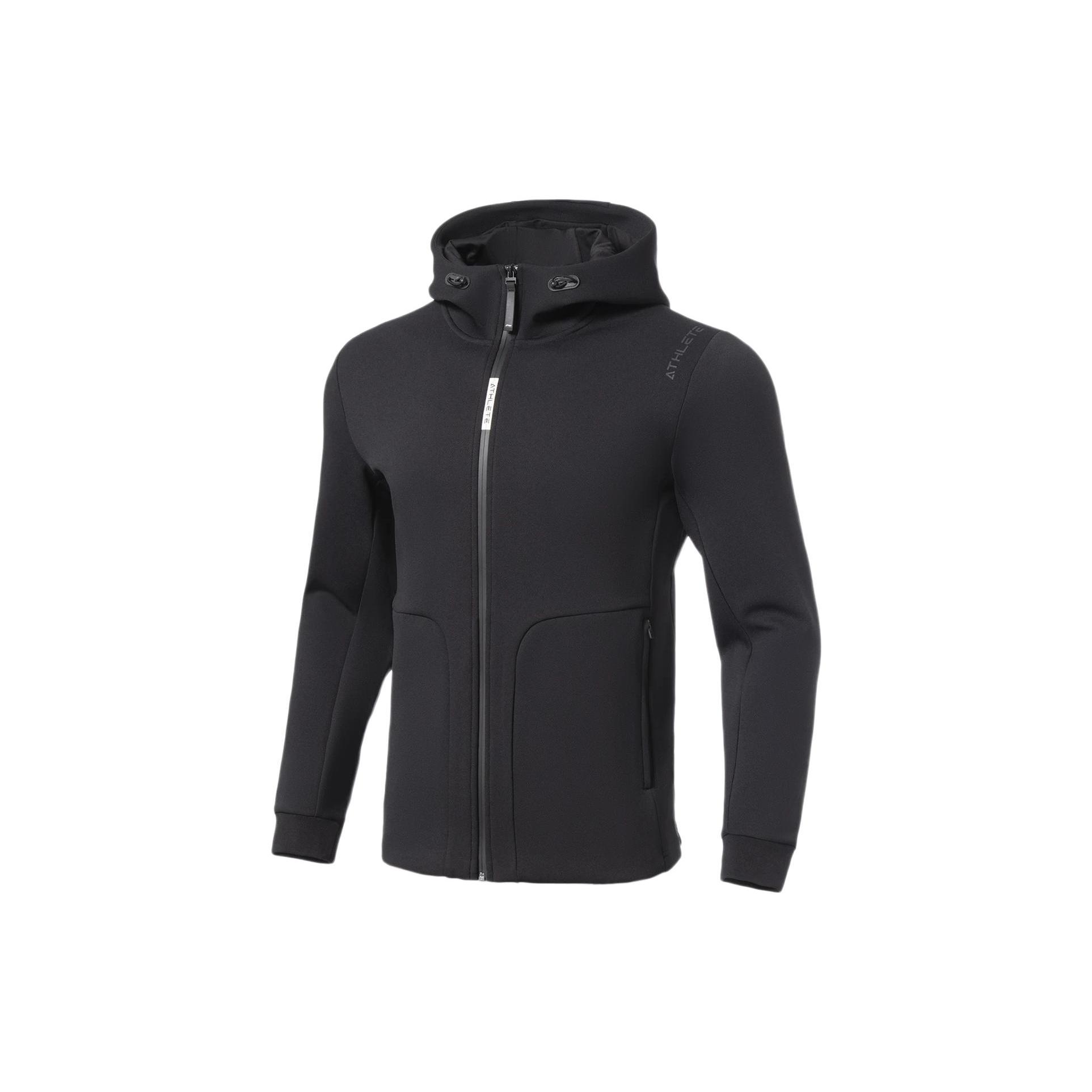 Li Ning Fitness Series Sweatshirts Men s Black Hooded Moderate Regular AWDS093-1 XXXL
