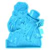 Glossy Silicone Santa Claus Mold Wall-mounted Christmas Stereo Mold DIY Ornaments Pendant Epoxy Resin Crafting Molds