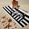 Santos Futebol Emblem Beach Towel, Quick-drying, Easy to Care for, Use for Both Fitness and Beach Vacations,Sports Essential Fan Gift