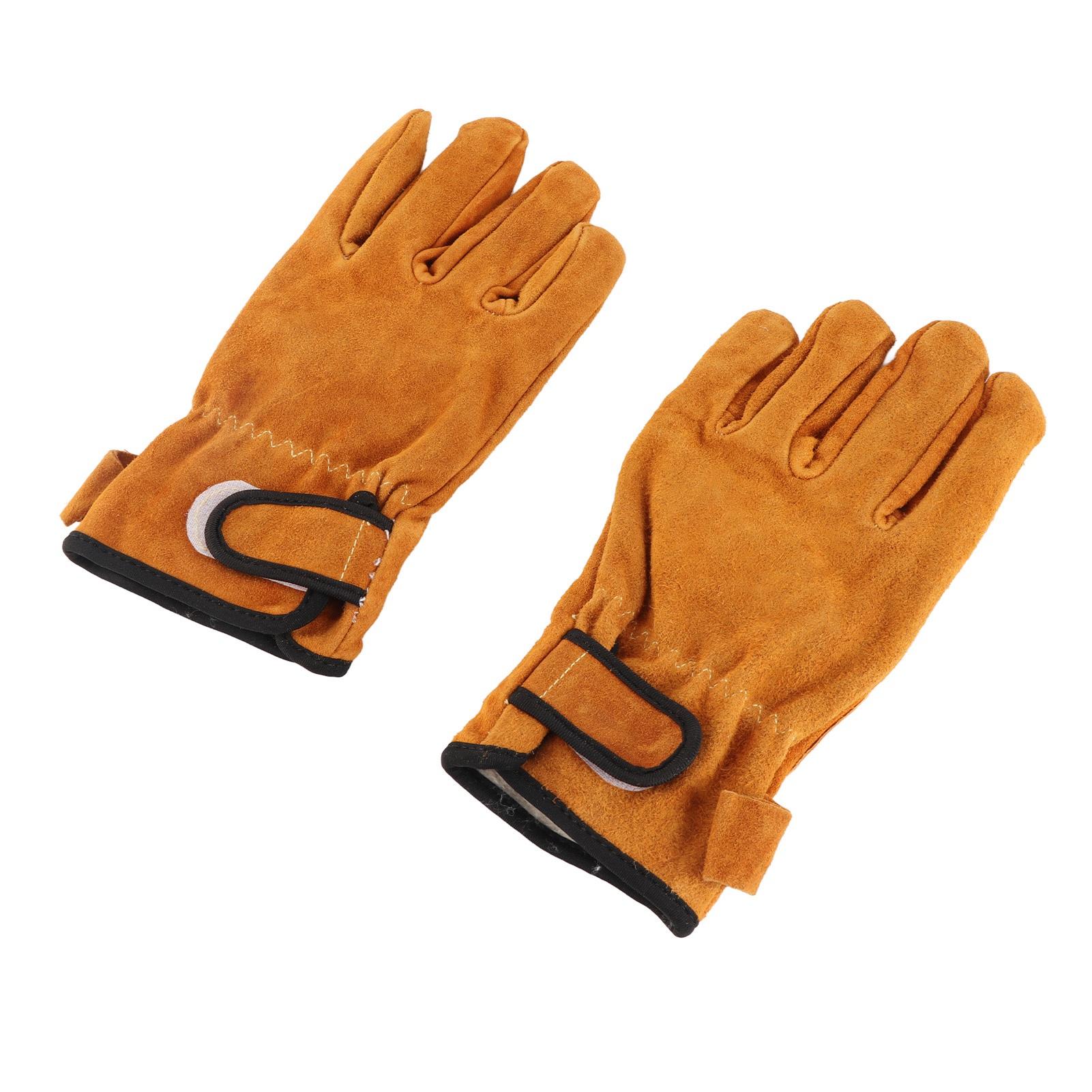 

BBQ Gloves Fireproof Heat Insulating Thicken Grilling Gloves for Barbecue Cooking Baking Cutting оранжевый