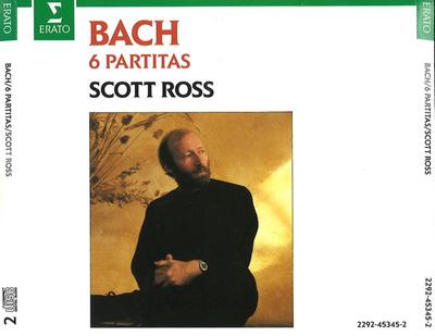 CD JOHANN SEBASTIAN BACH - SCOTT ROSS - 6 Partiten 2292453452 Erato 1989 Europa Klassik Gebraucht