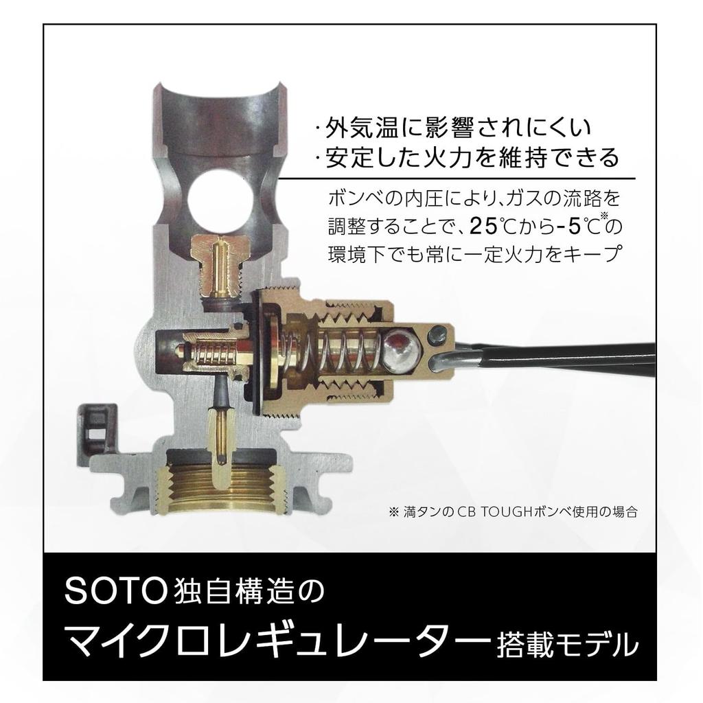 SOTO TriTrail Regulator Stove, Single Burner, Made In Japan, ST-350