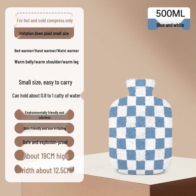 Fumade Plush Hot Water Bottle & Hand Warmer Set