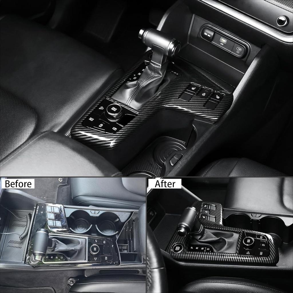 Central Gear Shift Panel Cover Center Control Cover Trim Manual Gear Shift Panel Cover Compatible with Sportage 2023-2025 Accessories[Fuel Versions]