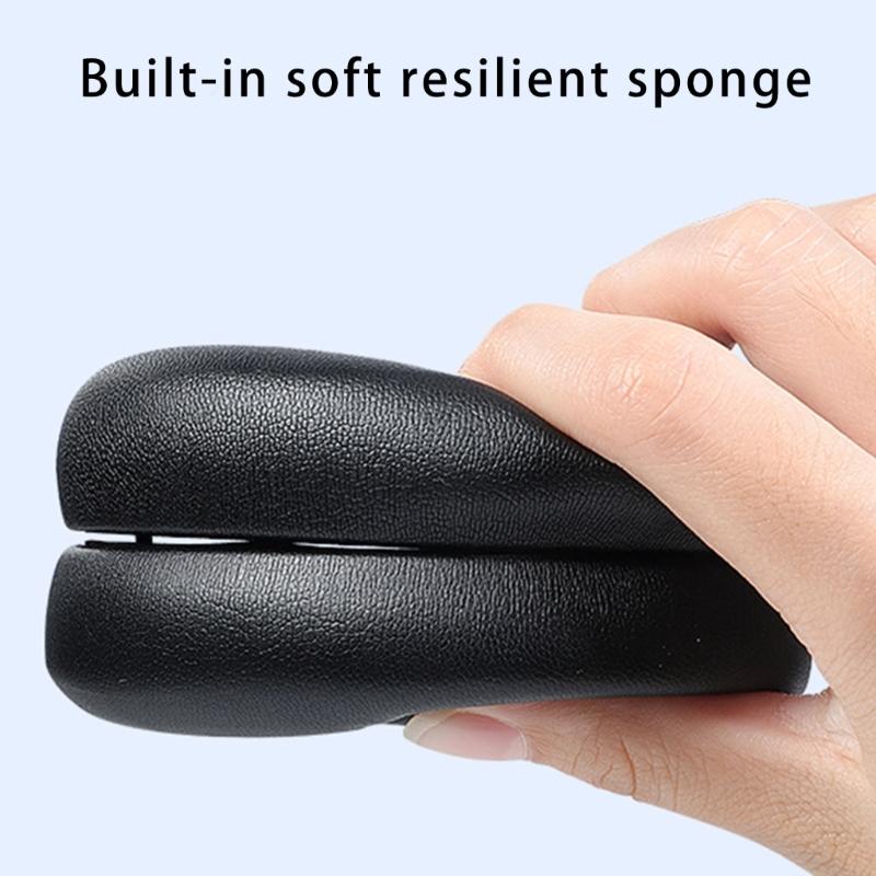 1Pair Earpads Protein Leather Ear Pad Ear Cushions Cover Memory Foam Earmuffs for Life Q30/Q35 Headsets