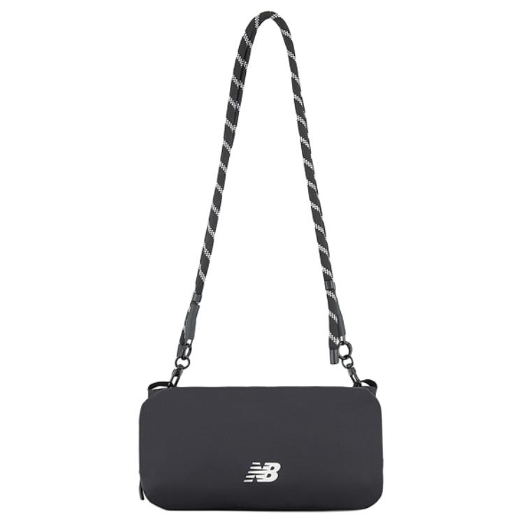 

New New Balance Fabric Shoulder Bag Women s Black LAB53410 24.1*6.6*15.0CM