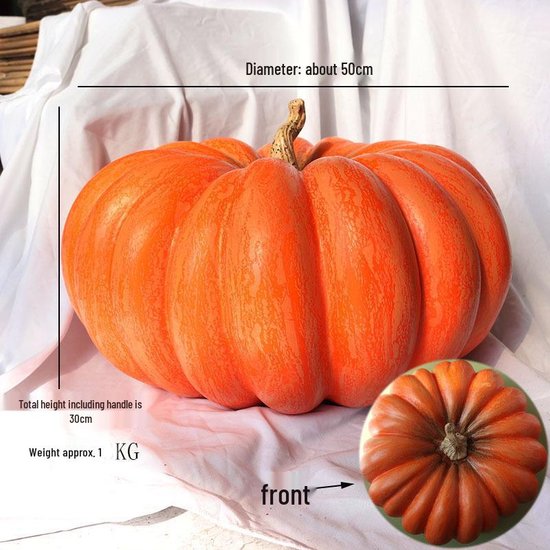 Foam Pumpkin & Maple Leaf Props for Halloween