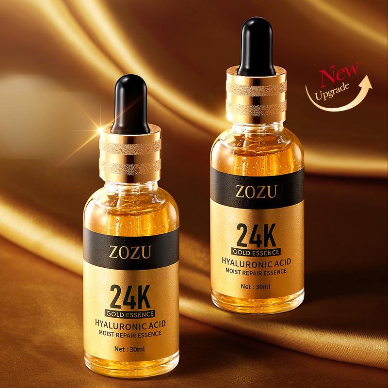 Zozu 24k Gold Hyaluronic Acid Hydrating Repair Essence Liquid For All Skin Types