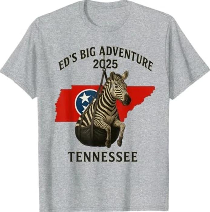 Ed s Adventure , Ed the Zebra Tennessee 2025 TEE Shirt S