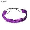 Costume Headwear Hair Accessories Sequin Headband Glitter Hairband Elastic Shiny Bow