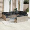 VidaXL Garden Lounge Set with Cushions 13 Pcs, Sofas with Adjustable Feet, Outdoor Furniture Set Patio Terrace, 3250231
