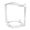 Chrome-Plated Wrought Iron Hanging Coffee Cup Holder - Nail-Free Kitchen Storage Solution