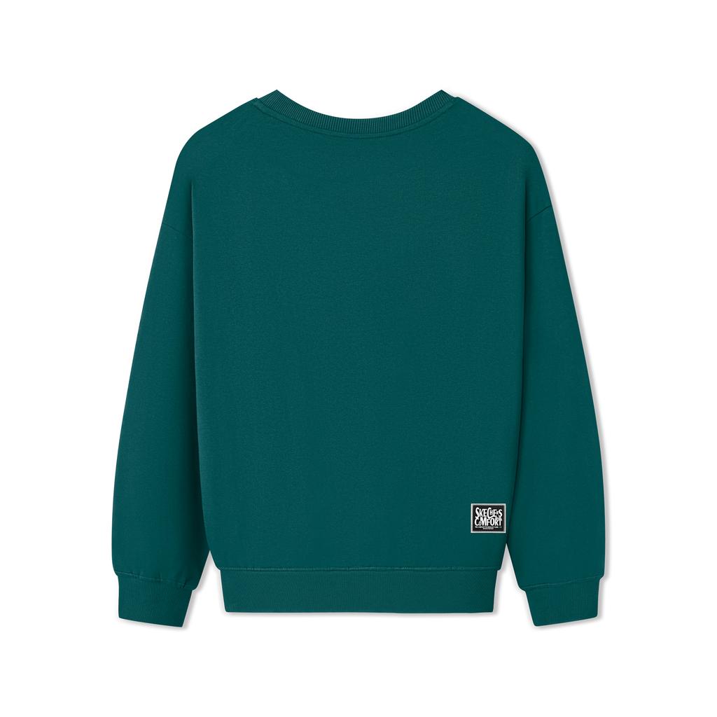 Skechers Warm And Cold Resistant Sports Casual Commuting Comfortable Fashionable Versatile Pullover Crewneck Sweatshirt L325U084-02XU